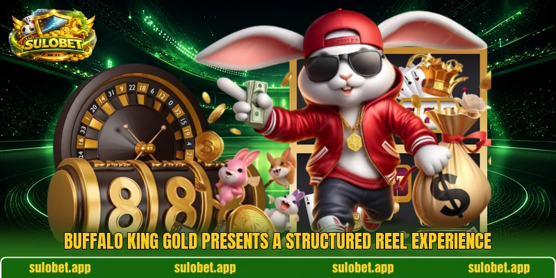 Buffalo King Gold presents a structured reel experience