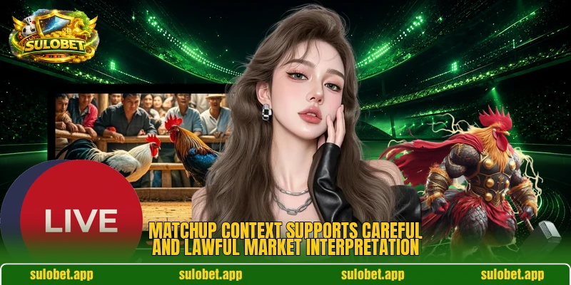 Matchup context supports careful and lawful market interpretation
