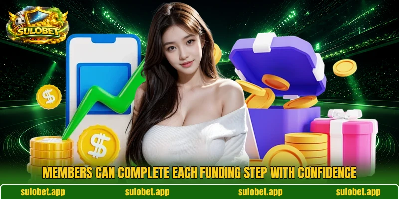 Members can complete each funding step with confidence