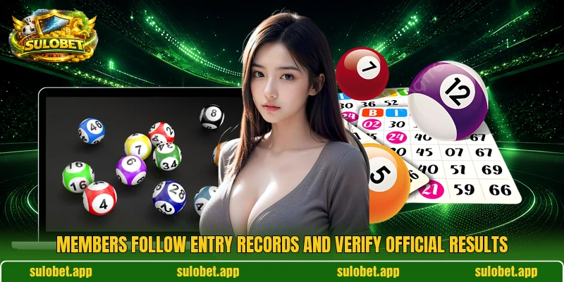 Members follow entry records and verify official results