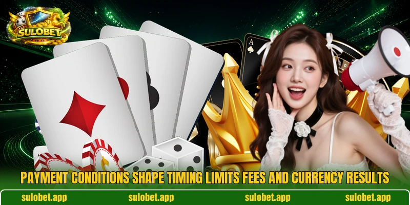 Payment conditions shape timing limits fees and currency results Payment conditions shape timing limits fees and currency results