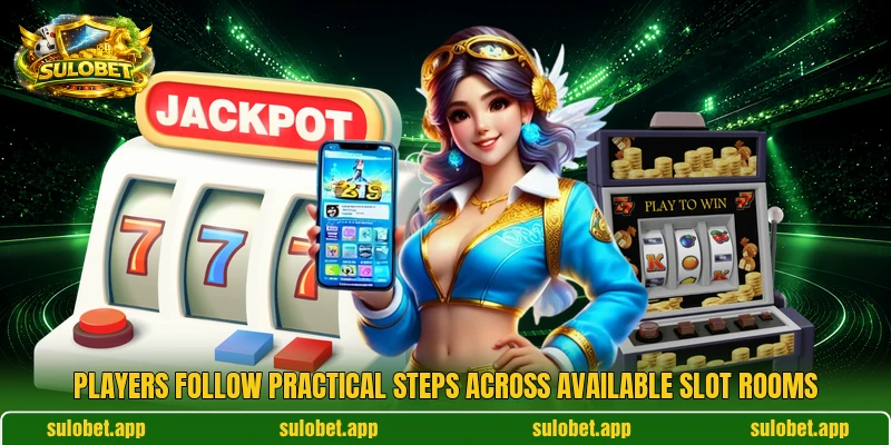 Players follow practical steps across available slot rooms