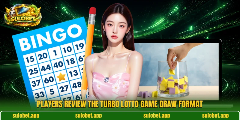 Players review the Turbo Lotto Game draw format