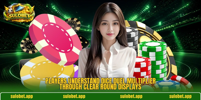 Players understand Dice Duel Multiplier through clear round displays