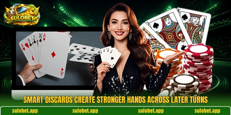 Smart discards create stronger hands across later turns