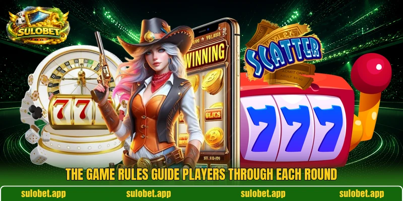 The game rules guide players through each round